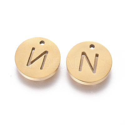 Ion Plating(IP) 304 Stainless Steel Charms STAS-I120-10N-G-1