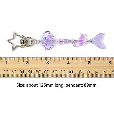 Glass & Lampwork & Acrylic Pendant Decorations KEYC-FS00033-01-1