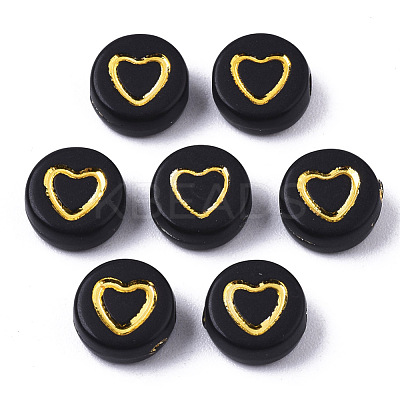Opaque Acrylic Beads X-PACR-N006-004-1