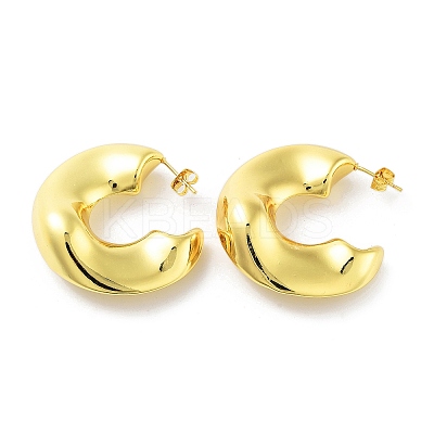 Brass Stud Earrings KK-R150-04D-1