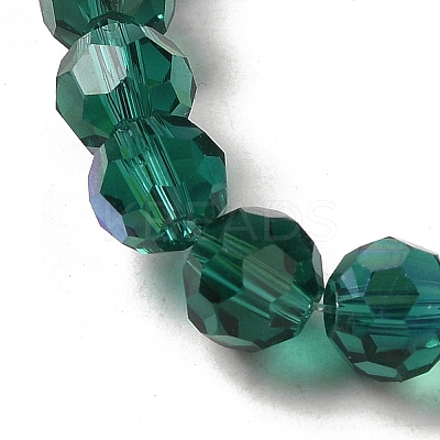 Electroplate Transparent Glass Beads Strands EGLA-A035-T6mm-L18-1