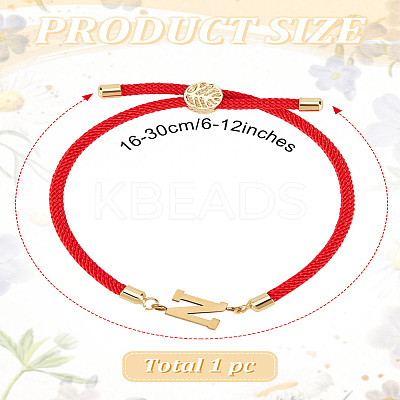 1Pc Adjustable Nylon Cord Slider Bracelets for Women BJEW-LP0001-32N-02-1