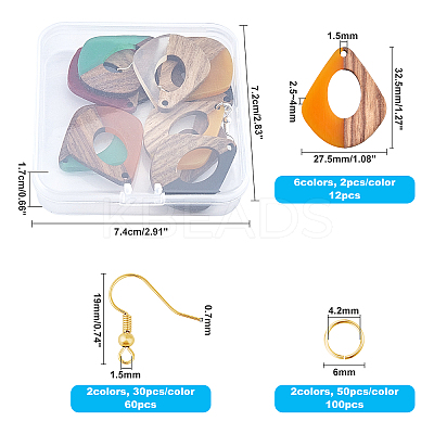 DIY Dangle Earring Making Kits DIY-OC0002-55-1