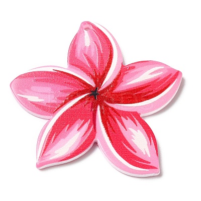 Opaque Acrylic Pendants SACR-P021-02C-1