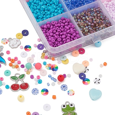 DIY Seed & Heishi Beads Jewelry Set Making Kit DIY-YW0005-20-1