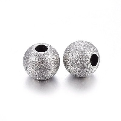 Tarnish Resistant 304 Stainless Steel Textured Beads LS-STAS-F174-32P-C-1