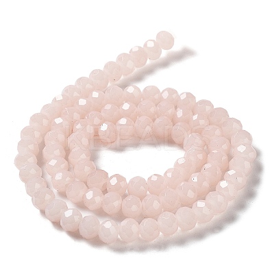 Baking Paint Imitation Jade Glass Bead Strands X-DGLA-A034-J6MM-A41-1