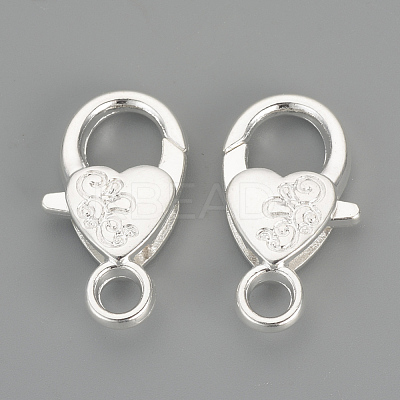 Alloy Lobster Claw Clasps PALLOY-R070-11S-1