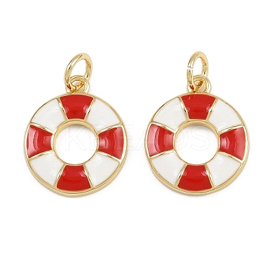 Brass Enamel Charms KK-L240-29G-02-1