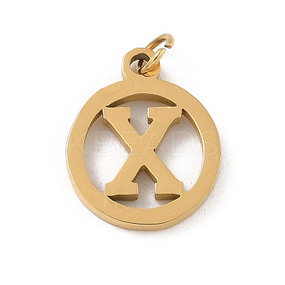 304 Stainless Steel Charms
with Jump Ring STAS-R001-02G-X-1