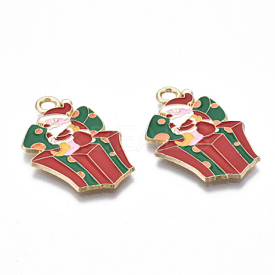 Eco-Friendly Alloy Enamel Pendants ENAM-Q437-062-NR-1