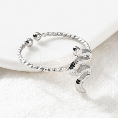 304 Stainless Steel Cuff Rings for Women LS-RJEW-B118-01P-1