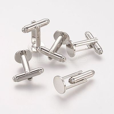 Flat Round Bass Cuff Button KK-J184-31P-1