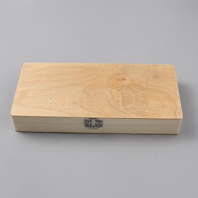 Iron Wood Storage Boxes CON-WH0095-154-1