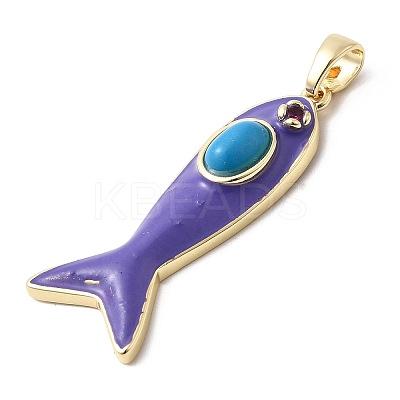 Natural & Synthetic Mixed Gemstone Pendants KK-Z137-19G-1