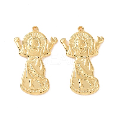 Ion Plating(IP) 304 Stainless Steel Pendants STAS-F293-03G-1
