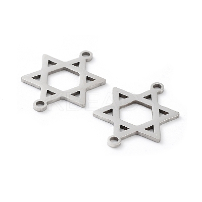 Non-Tarnish 201 Stainless Steel Connector Charms STAS-A090-23P-1