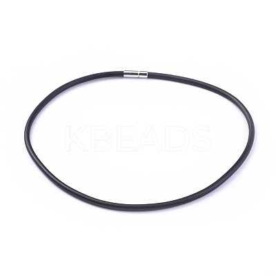Rubber Necklace Making NJEW-H078-16-1