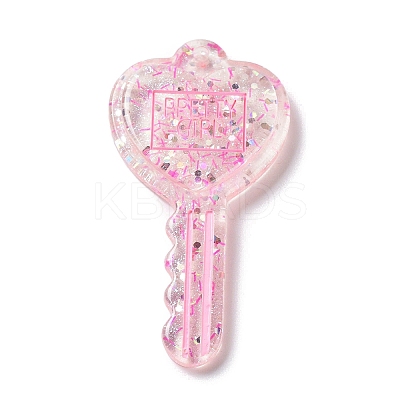 Acylic Pendant with Glitter Powder OACR-H035-01C-1