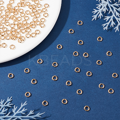 200Pcs Brass Open Jump Rings KK-BBC0004-41B-1