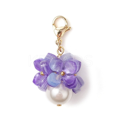 Shell Pearl Pendant Decoration HJEW-TA00328-1