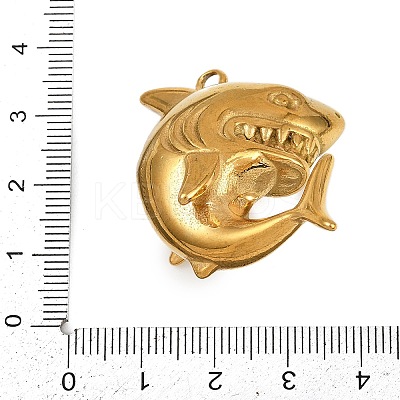 304 Stainless Steel Sea Animal Pendants LS-STAS-P402-05B-G-1
