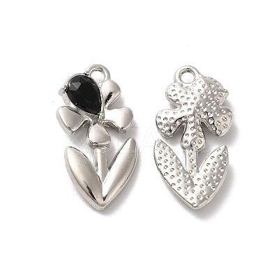 Glass Flower Of Life Pendant PALLOY-K001-073P-01-1