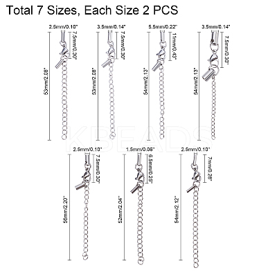 304 Stainless Steel Curb Chain Extender STAS-UN0012-29-1