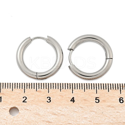 Tarnish Resistant 304 Stainless Steel Huggie Hoop Earrings LS-EJEW-F111-20mm-P-1