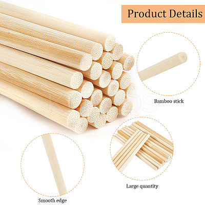 Round Bamboo Sticks WOOD-WH0030-83F-1