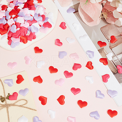 500Pcs 5 Colors Polyester Sponge Heart Shaped Confetti for Party Decoration DIY-CY0003-21A-1