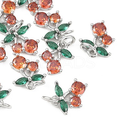 SHEGRACE Brass & Cubic Zirconia Charms XGRQ1R061-360P-1