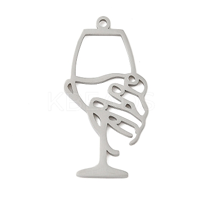 304 Stainless Steel Pendants STAS-G355-03P-1