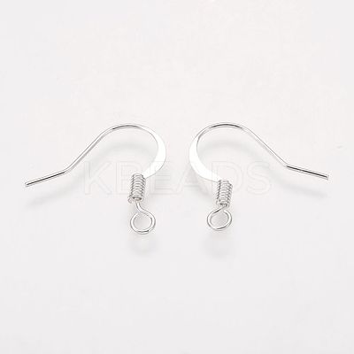 Brass French Earring Hooks KK-Q366-S-NF-1