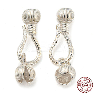 925 Sterling Silver S-Hook Clasps STER-Z004-03-1
