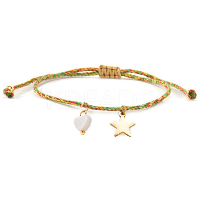 Bohemian 304 Stainless Steel Star Charm Bracelets GE8132-8-1