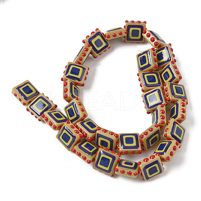 Baking Paint Glass Enamel Beads LAMP-S079-14A-1