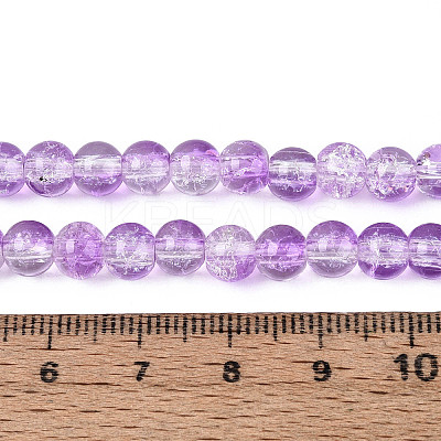 Baking Paint Crackle Glass Beads Strands X-CCG-S001-6mm-14-1