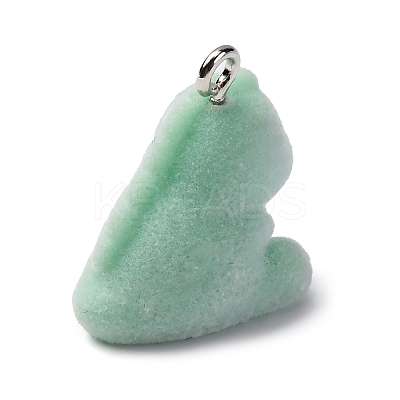 Flocky Resin Pendants LS-FIND-S001-08A-1