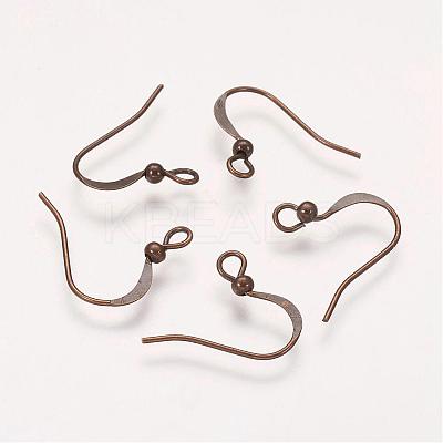 Brass French Earring Hooks KK-Q369-AB-1
