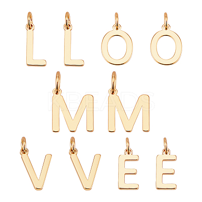 14Pcs 5 Style Brass Charms KK-AR0003-64-1