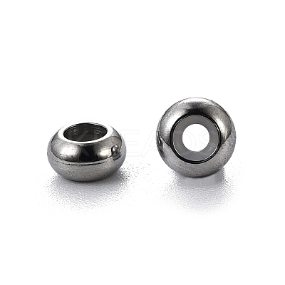 304 Stainless Steel Beads STAS-S103-18A-P-1
