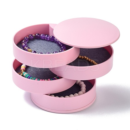 4-Layer Rotating Travel Jewelry Tray Case OBOX-O005-01A-1