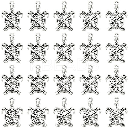 50Pcs Tibetan Style Alloy Pendants FIND-YW0008-73-1