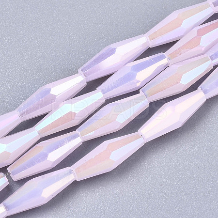 Electroplate Glass Beads Strands EGLA-S194-03A-B05-1