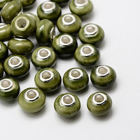 Handmade Porcelain European Beads OPDL-G001-15-1