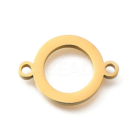 304 Stainless Steel Ring Links Connector Charms STAS-Q348-36G-1