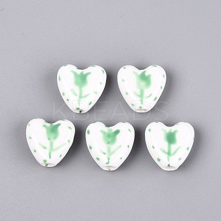 Handmade Porcelain Beads PORC-Q005-10B-1