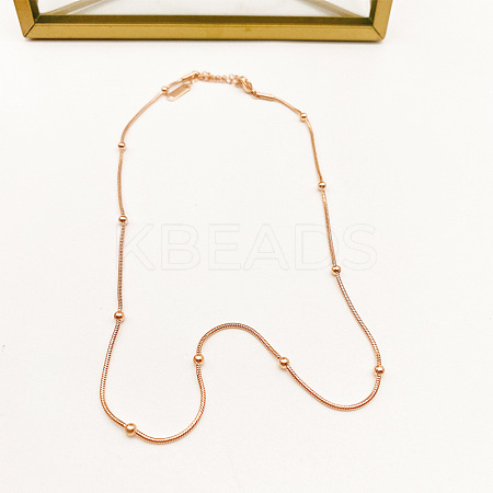 Beaded Pearl Necklace BC1241-2-1