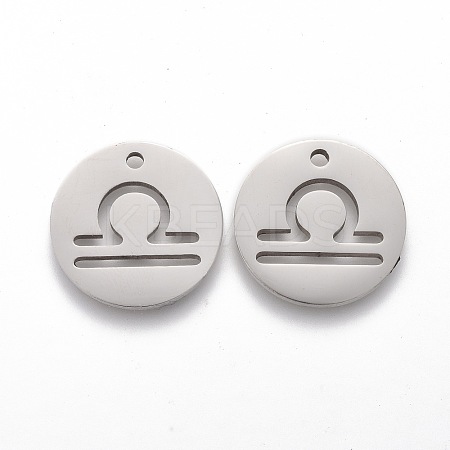 Tarnish Resistant 201 Stainless Steel Pendants STAS-Z001-B-09P-1